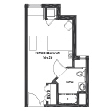 Gables Studio floor plan thumbnail